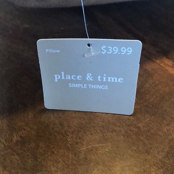 Place & Time lumbar throw pillow 12 x 20” - Picture 3 of 6